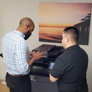 Color vs Black and White Multifunction Office Copier