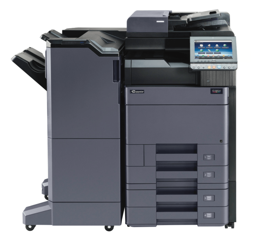 Kyocera office copier with touchscreen and feeder leased by STAT Business Systems in Fort Lauderdale, Broward County, FL.