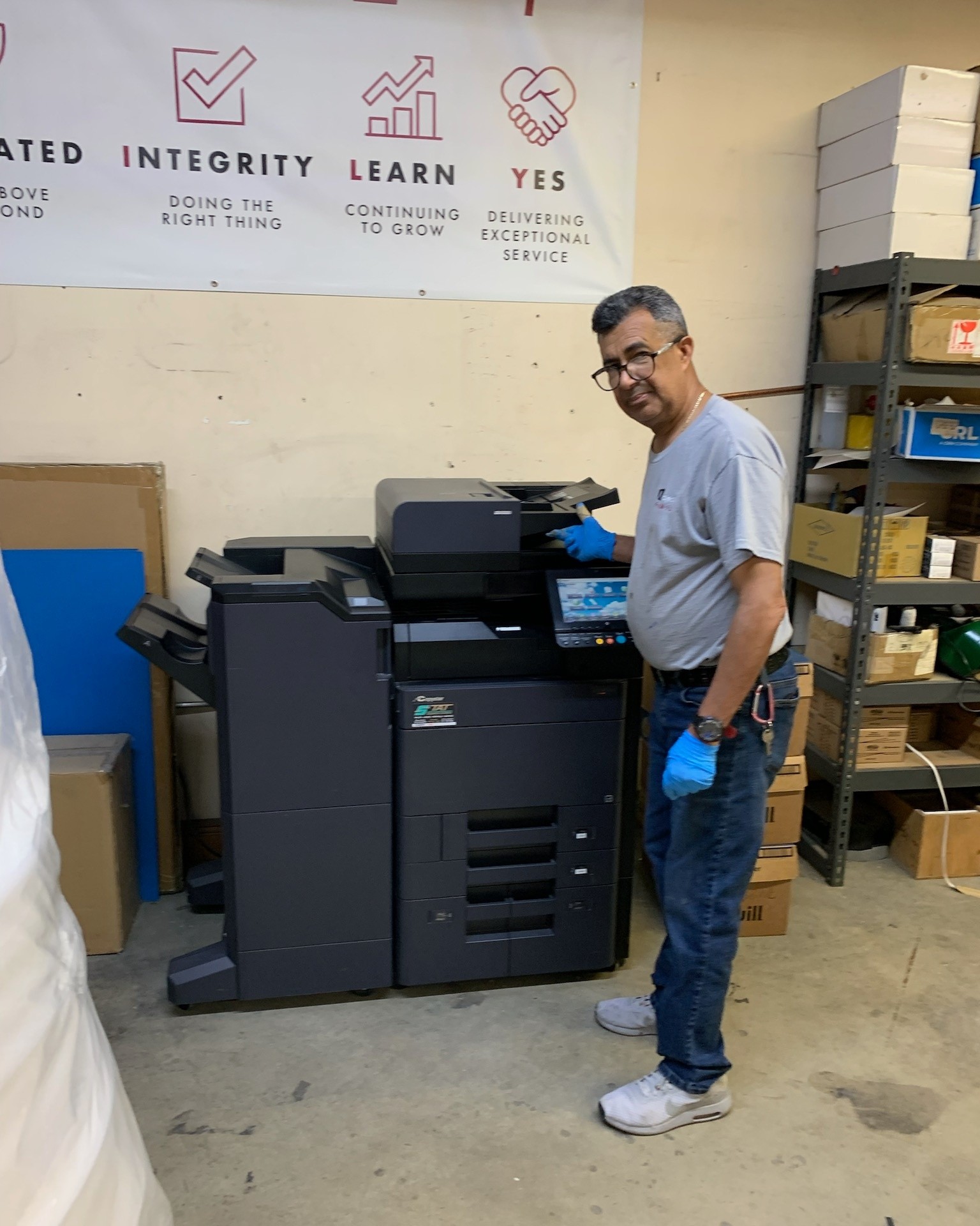 A customer installation from the STAT Business Systems photo archive