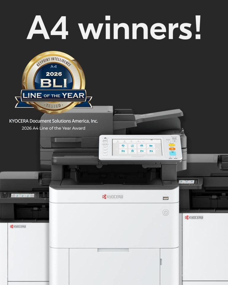 Kyocera 2026 A4 Line of the Year Award - STAT Business Systems - STAT Business Systems Kyocera 2026 Buyers Lab A4 Line of the Year Award