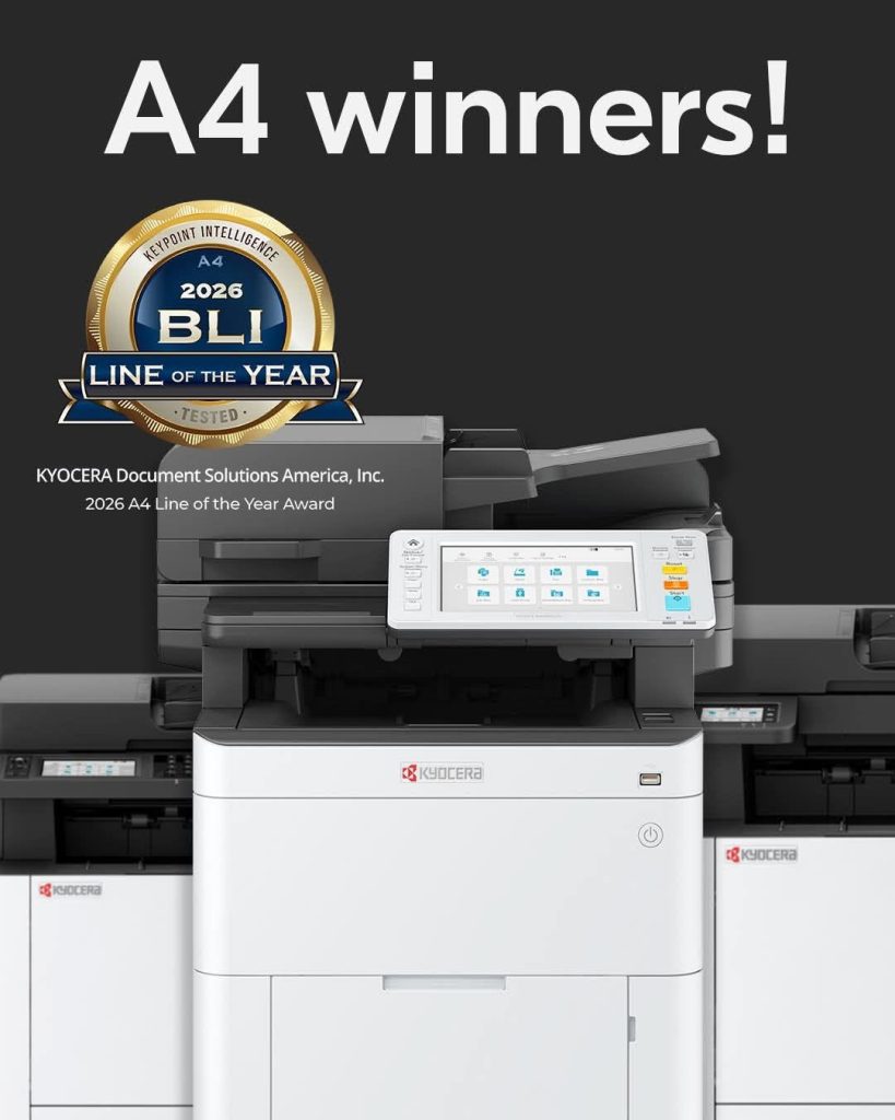 Kyocera 2026 Buyers Lab A4 Line of the Year Award